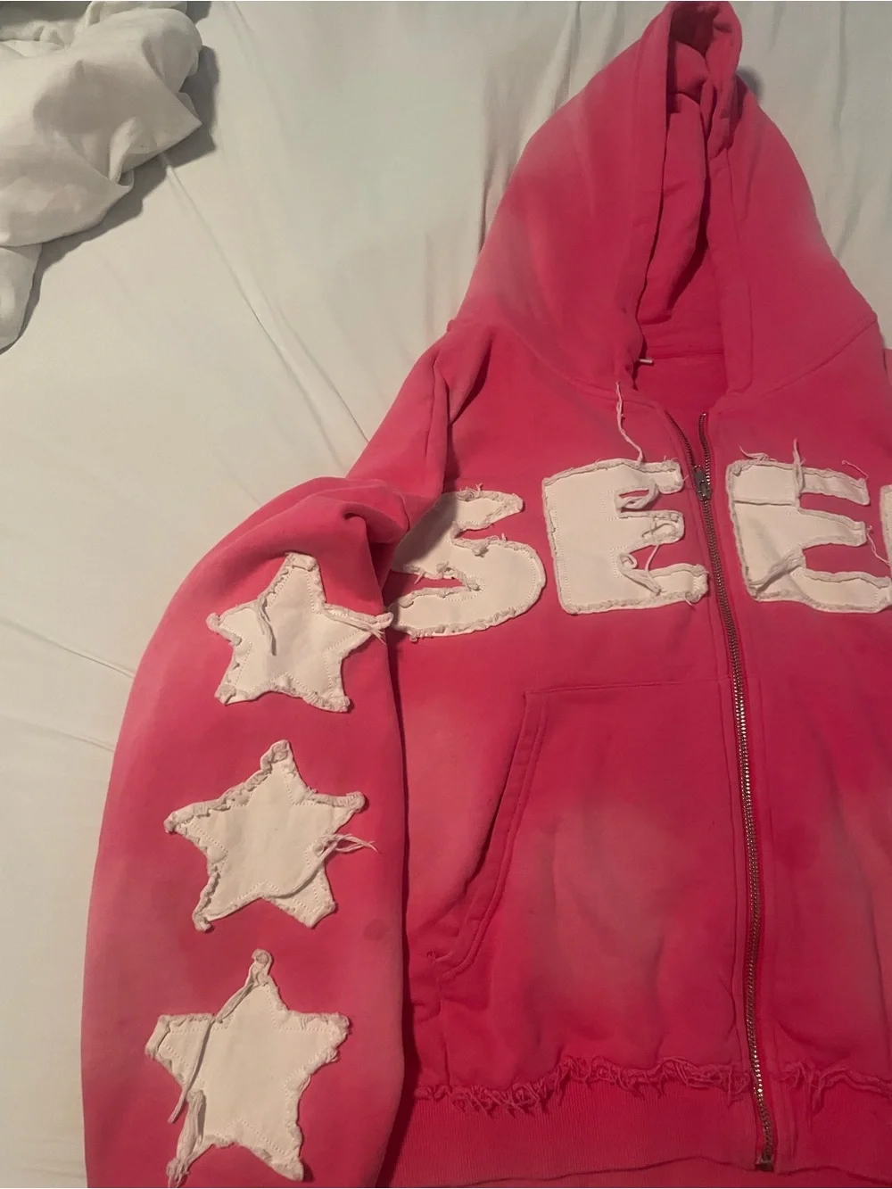 Pink time loop visions hoodie size xl
